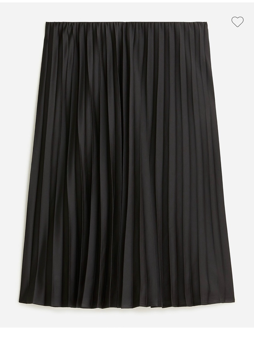 J. Crew Black Pleated pull-on mini skirt Size S NWT